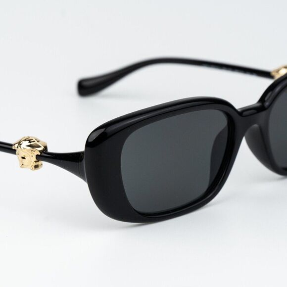 Versace Women Sunglasses Black Grey Rectangle VE4504D GB1/87 NEW AUTHENTIC main image 5